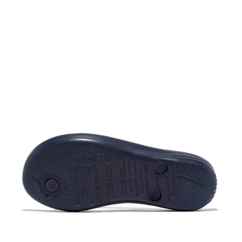 FitFlop Women's iQushion Rubber Flip-Flops with Contoured Footbed for Walking, Lightweight Ergonomic Flip Flop Sandals with Arch Support and Foot Impact Pillows, Midnight Navy, 7 US Women - Image 4